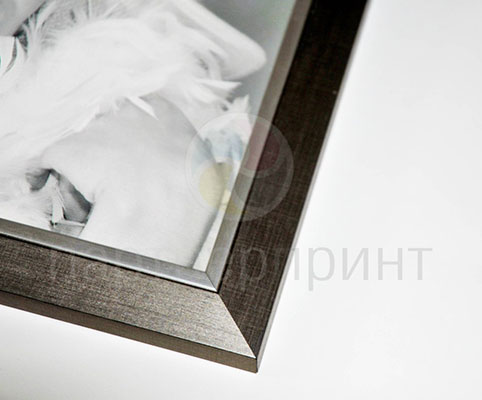 черно белое фото на холсте